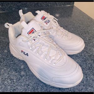 White Chunky Filas